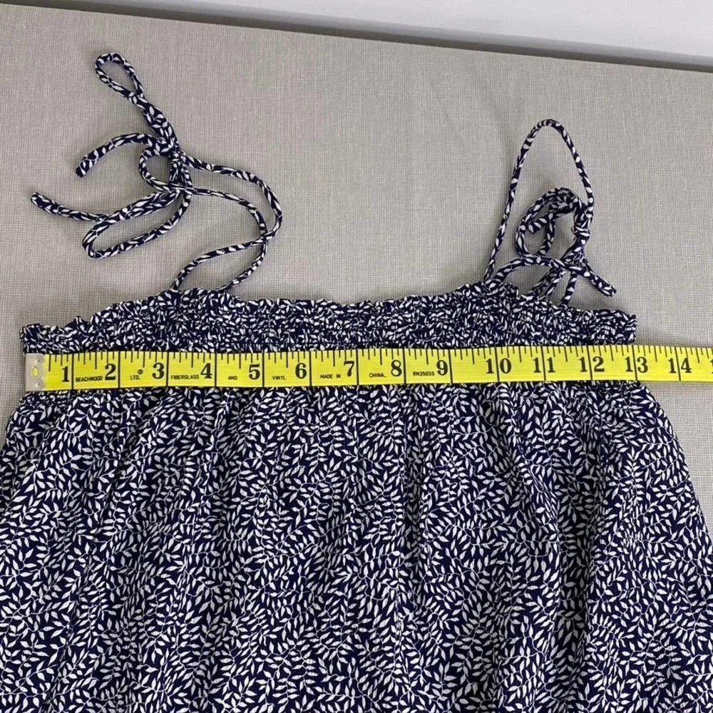 Tory Burch smocked top‎ sundress tie shoulder